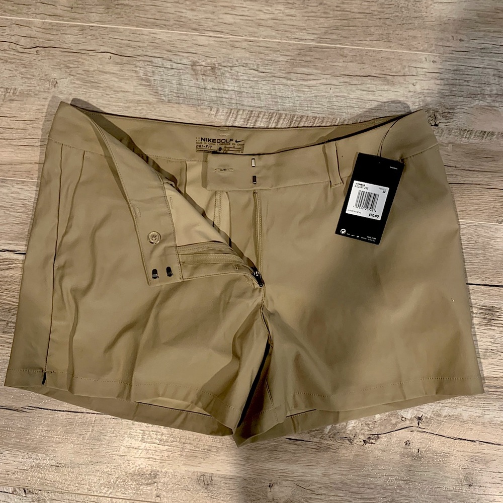 NEW WITH TAGS Khaki Dri Fit Nike Shorts size 12